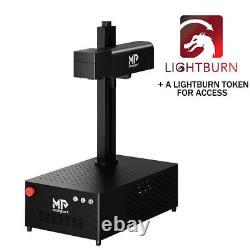 Monport 30W Mopa Fiber Laser Engraver &Lightburn 7x7 Electric Lift Color Marker