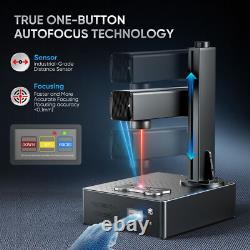 Monport 30W Mopa Fiber Laser Engraver Metal Color Marking Lightburn 90° Rotate