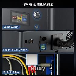 Monport 30W Mopa Fiber Laser Engraver Metal Color Marking Lightburn 90° Rotate