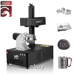 Monport 30W Mopa Fiber Laser Engraver & Rotary Axis Metal Color Marking Machine