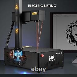 Monport 30W Mopa Fiber Laser Engraver & Rotary Axis Metal Color Marking Machine