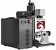 Monport 30w Mopa Fiber Laser Marker Engraver 7x7 With Rotary Axis Color Marking