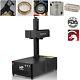 Monport 30w Jpt Mopa Fiber Laser Engraver Metal 360° Color Marking Electric Lift