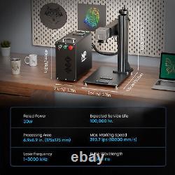 Monport 30w MOPA Fiber Laser Engraver 6.9x6.9 Metal Steel Color Marking Machine