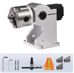 Monport 3-Jaw 80MM Rotary Axis for 20W 30W 50W 60W Fiber Laser Engraver Marker