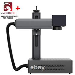 Monport 50W Fiber Laser Engraver with Lightburn, Metal Marking Engraving Machine