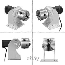 Monport 50W Fiber Laser Marking Machine 7.9x7.9 Laser Engraver with Rotary Axis