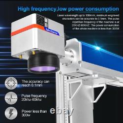 Monport 50W Fiber Laser Marking Machine 7.9x7.9 Laser Engraver with Rotary Axis