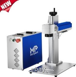 Monport 50W Fiber Laser Marking Machine 7.9x7.9 Laser Engraver with Rotary Axis