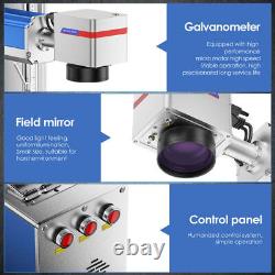 Monport 50W Fiber Laser Marking Machine Engraver Marker Lens 300mm Metal Steel