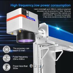 Monport 50w Fiber Laser Marking Machine 7.9x7.9 Laser Engraver With Rotary Axis