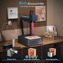 Monport 5.9x5.9 Fiber Laser Cutter 30W Laser Engraver Marker for Etching Metal