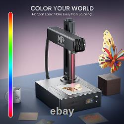 Monport 60W Fiber Laser Marker Engraver Autofocus 7x7 Mopa Metal Color Marking