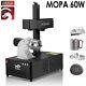 Monport 60w Jpt Fiber Laser Marking Machine Metal Engraver +rotary Electric Lift
