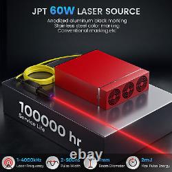 Monport 60W JPT MOPA Fiber Laser Color Marking Machine 7x7 Autofocus with Rotary