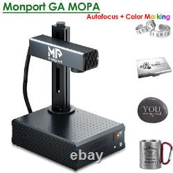 Monport 60W Laser Mopa Fiber Laser Engraver Marker 7x7in Color Marking Machine