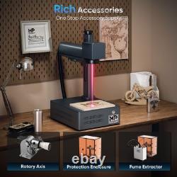 Monport 60W MOPA Fiber Laser Marking Machine 7x7 in Color Metal Marker Engraver