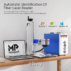 Monport 8 x 8 Fiber Laser Engraver Marker Metal Marking Machine 30W 200X200MM