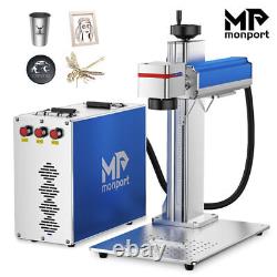 Monport 8x8 inch 30W Fiber Laser Engraver Marking Machine for Metal Brass Steel