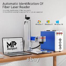 Monport 8x8 inch 30W Fiber Laser Engraver Marking Machine for Metal Brass Steel