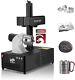 Monport Electric Lifting 20w Fiber Laser Marking Machine Engraver With Rotary Axis