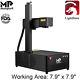 Monport Electric Lifting 50w Fiber Laser Marking Machine Engraver Raycus 7.9x7.9