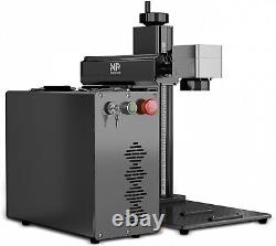 Monport Fiber Laser 30W MOPA Color Laser Marking Machine 6.9x6.9 W. Rotary Axis