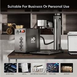 Monport Fiber Laser 30W MOPA Color Laser Marking Machine 6.9x6.9 W. Rotary Axis