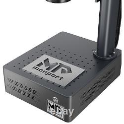 Monport Fiber Laser Engraver 30W Metal Marking Etching Machine with Rotary Axis