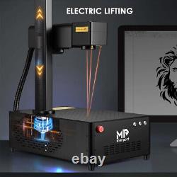 Monport Fiber Laser Marking Machine Metal Engraver Marker Electric Lifting GP20