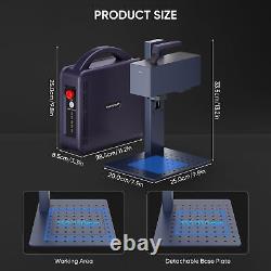 Monport G2 Pro Fiber Laser Marking Machine Engraver Portable 110x110 2.5D Carve