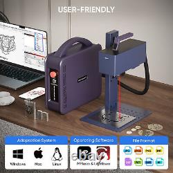 Monport G2 Pro Fiber Laser Marking Machine Engraver Portable 110x110 2.5D Carve