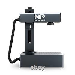 Monport GA 30W Mopa Fiber Laser Metal Color Marker Engraver 7x7 with Rotary Axis