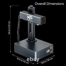 Monport GA 30W Mopa Fiber Laser Metal Color Marker Engraver 7x7 with Rotary Axis