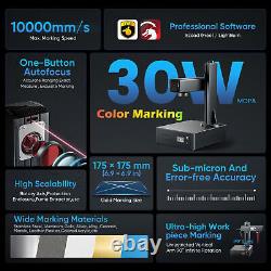 Monport GA JPT 30W Fiber Laser Engraver Marker Autofocus Color Marking Red Light