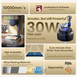 Monport GM 30W Fiber Laser Engraver Marking Machine 2.5D Metal Engraving Lightbu
