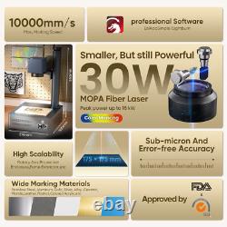 Monport GM 30W JPT Mopa Fiber Laser Marker Engraver Marking Machine 6.96.9 Bed