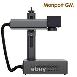 Monport GM 30W Portable Fiber Laser Marking Machine Metal Engraver Lightburn 6X6