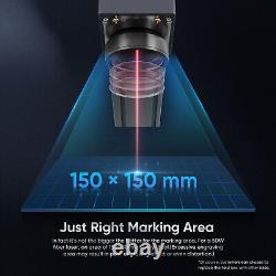 Monport GM 50W Fiber Laser Marker Engraver Marking Machine 66 with Rotary Axis