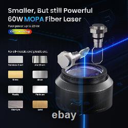 Monport GM 60W MOPA Fiber Laser Engraver Metal Marking Machine with Rotary Axis
