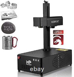 Monport GP 30W Fiber Laser Engraver w Rotary Axis Marking Machine Electric Lift