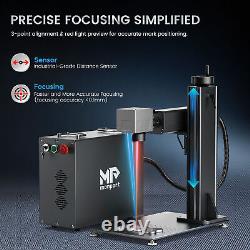 Monport Gpro 30W JPT Mopa Fiber Laser Engraver with Rotary Axis for Metal Steel
