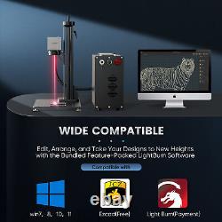 Monport Gpro 30W JPT Mopa Fiber Laser Engraver with Rotary Axis for Metal Steel