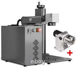 Monport Gpro 60W JPT Mopa Laser Fiber Marking Machine +Rotary Red Light Metal