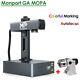 Monport Jpt 60w Fiber Laser Marking Machine +rotary Metal Color Marking Engraver