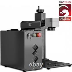 Monport MOPA 60W Fiber Laser Engraver Full Color Marking with Rotary Metal Steel
