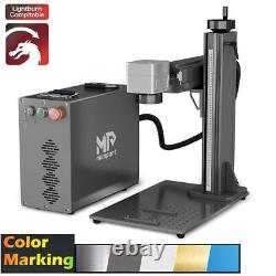 Monport Mopa 60W Fiber Laser Engraver 7x7 Metal Steel Colorful Marker Red Dot
