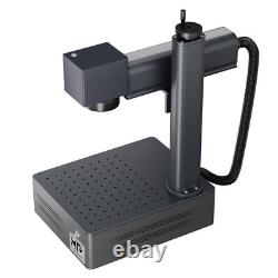 Monport Mopa 60W Fiber Laser Engraver +Rotary Axis 77 Metal Engraving Marking