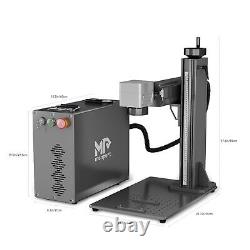 Monport Mopa 80W Fiber Laser Marking Machine Metal Engraver 6.9x6.9 Quartz Galvo