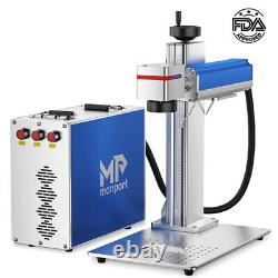 Monport Raycus 30W 8x8 inch Split Fiber Laser Marking Machine Engraver FDA Ezcad